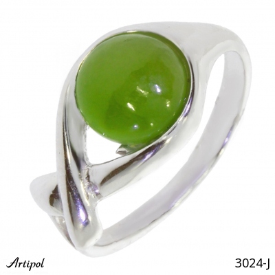 Ring 3024-J with real Jade