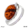 Ring 3424-B with real Amber