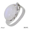 Ring 3424-PL with real Moonstone