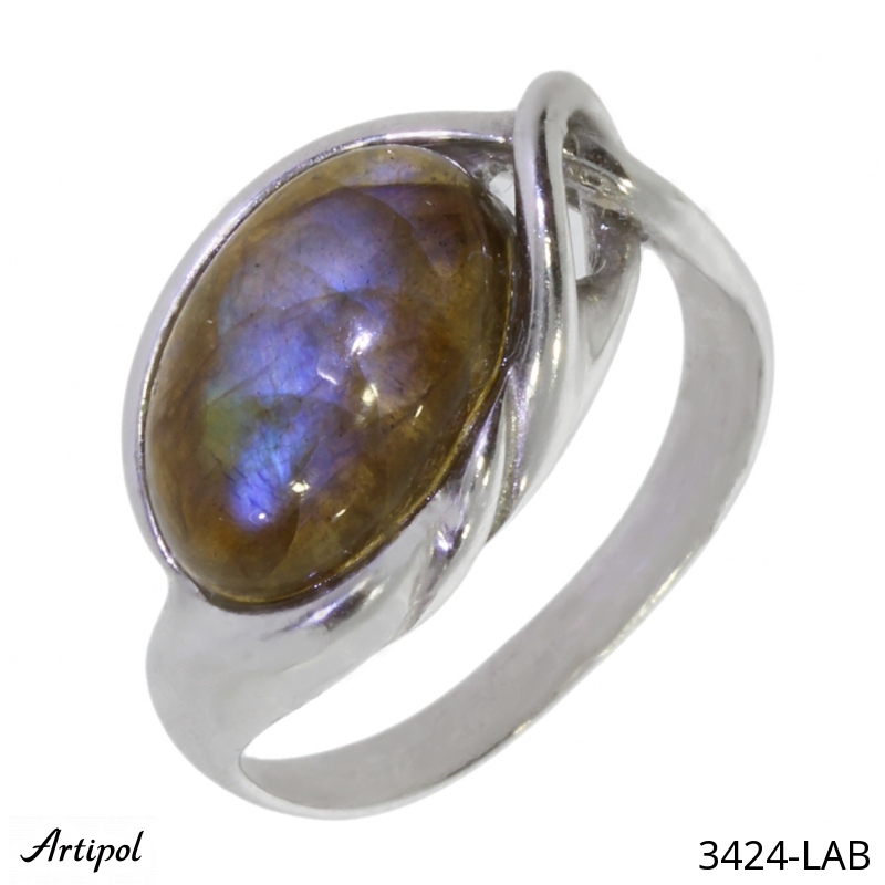 Ring 3424-LAB with real Labradorite