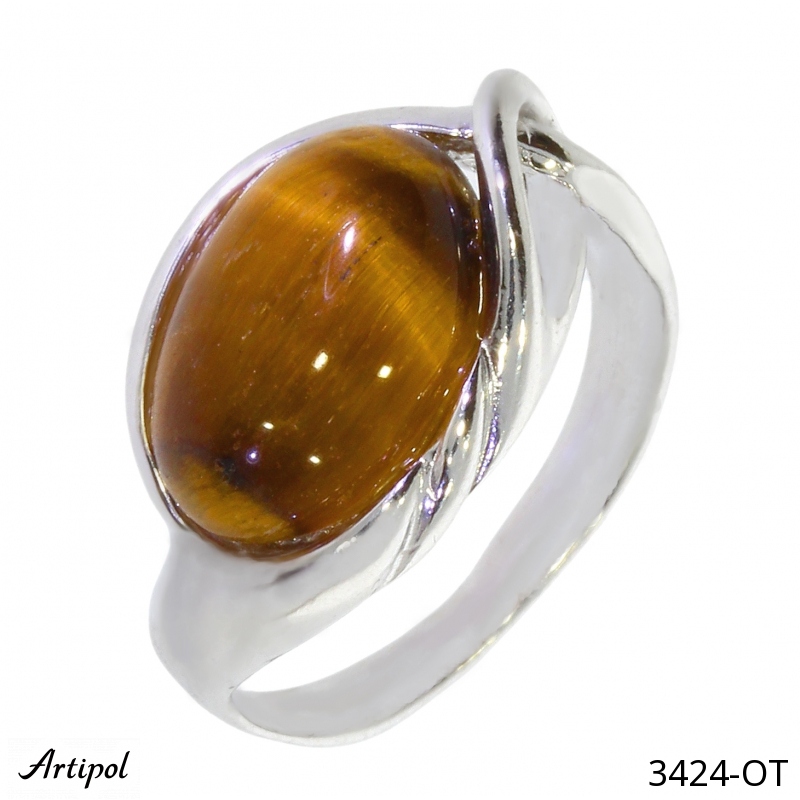 Ring 3424-OT with real Tiger's eye