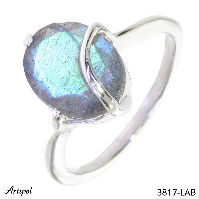 Ring 3817-LAB with real Labradorite