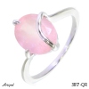 Ring 3817-QR with real Rose Quartz