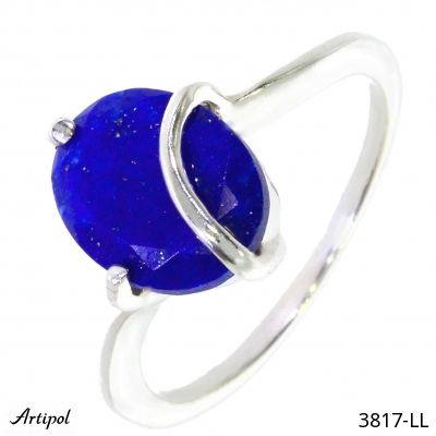 Ring 3817-LL with real Lapis lazuli