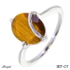 Bague 3817-OT en Oeil de tigre véritable