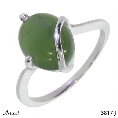 Ring 3817-J with real Jade