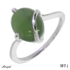 Ring 3817-J with real Jade