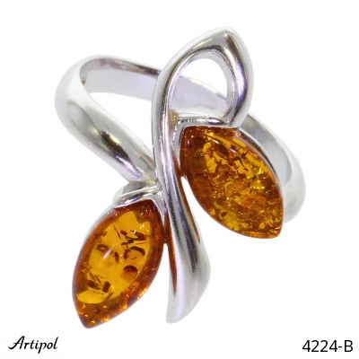 Ring 4224-B with real Amber