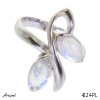 Ring 4224-PL with real Moonstone