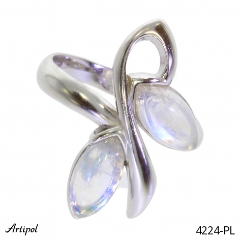 Ring 4224-PL with real Moonstone
