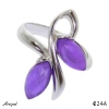 Ring 4224-A with real Amethyst