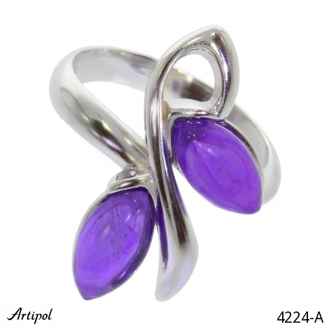 Ring 4224-A with real Amethyst
