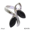 Ring 4224-ON with real Black onyx