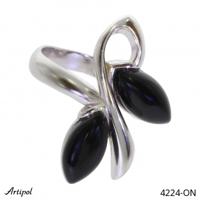 Ring 4224-ON with real Black Onyx