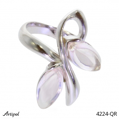 Bague 4224-QR en Quartz rose véritable