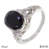 Ring 4225-ON with real Black onyx