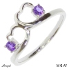 Ring M42-AF with real Amethyst