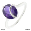 Ring M41-AF with real Amethyst