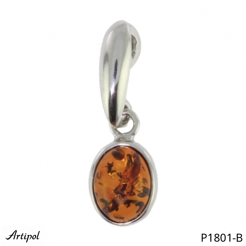 Pendant P1801-B with real Amber