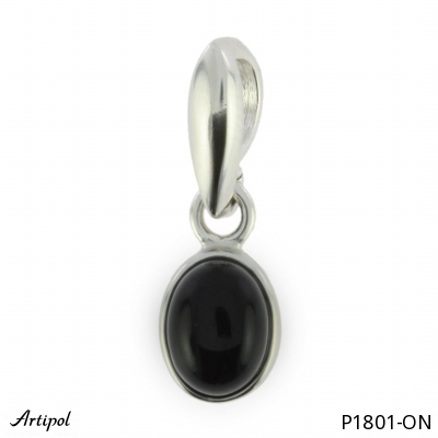 Pendant P1801-ON with real Black onyx