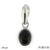Pendant P1801-ON with real Black Onyx