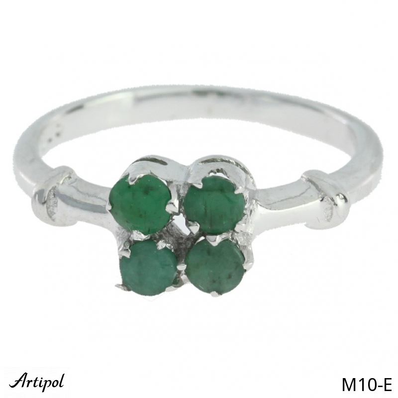 Bague M10-E en Emeraude véritable