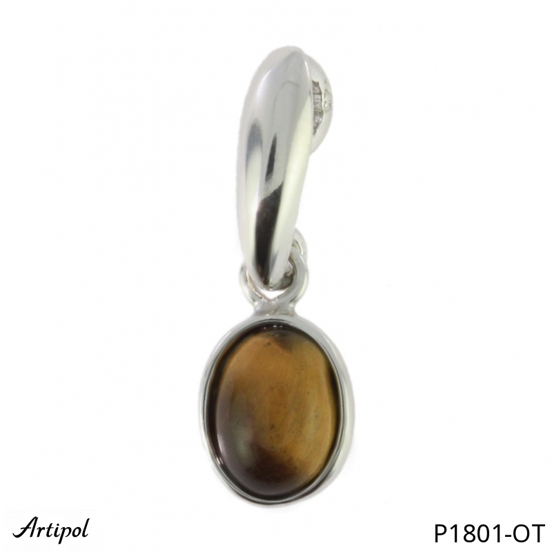 Pendentif P1801-OT en Oeil de tigre véritable