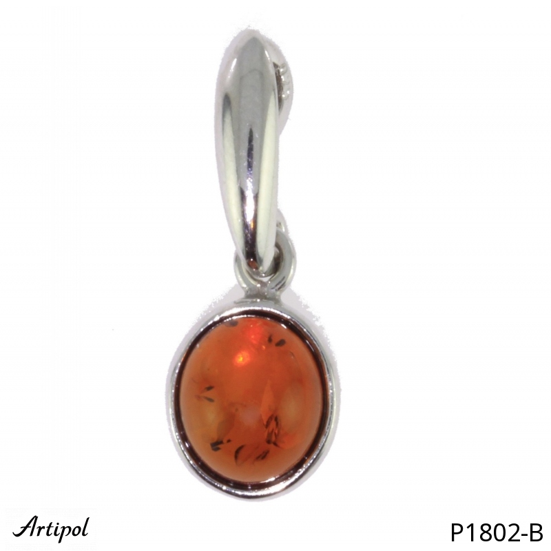 Pendant P1802-B with real Amber