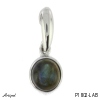 Pendentif P1802-LAB en Labradorite véritable