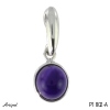 Pendant P1802-A with real Amethyst
