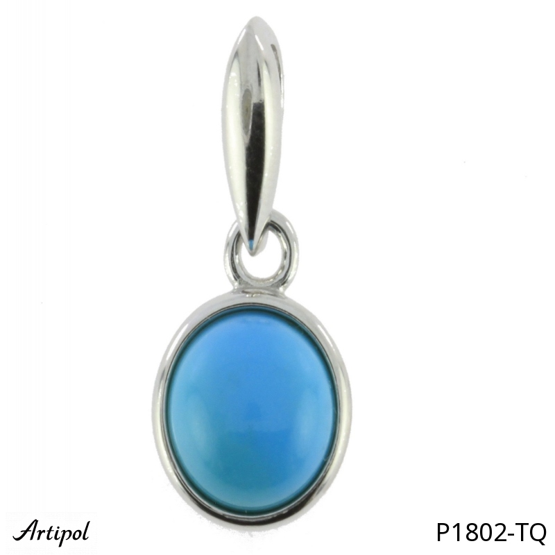 Pendentif P1802-TQ en Turquoise véritable