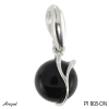 Pendant P1803-ON with real Black onyx