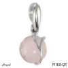 Pendentif P1803-QR en Quartz rose véritable