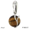 Pendant P1803-OT with real Tiger's eye