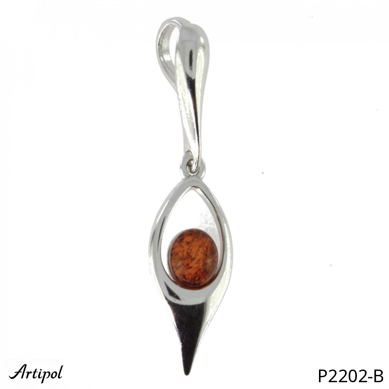 Pendant P2202-B with real Amber