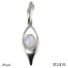 Pendant P2202-PL with real Moonstone