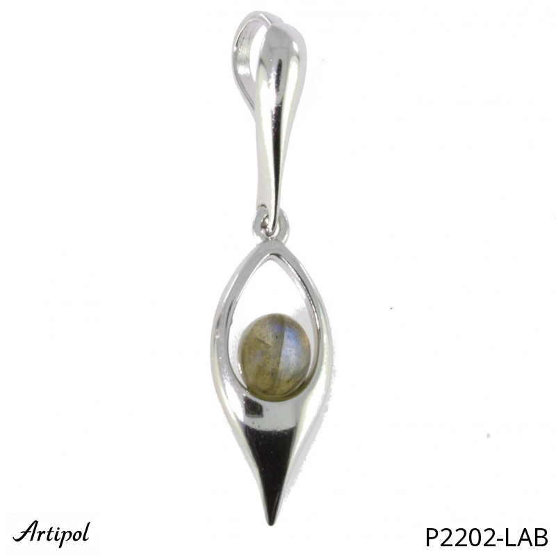 Pendant P2202-LAB with real Labradorite