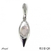 Pendant P2202-QR with real Rose Quartz