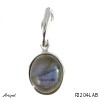 Pendant P2204-LAB with real Labradorite