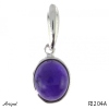 Pendant P2204-A with real Amethyst