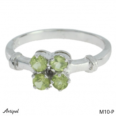 Ring M10-P with real Peridot