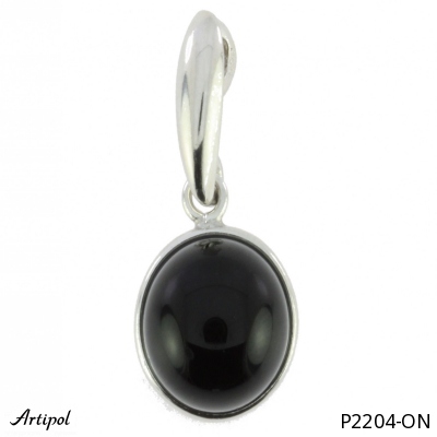 Pendant P2204-ON with real Black onyx