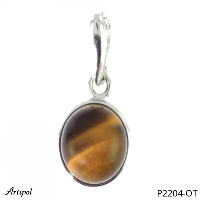 Pendentif P2204-OT en Oeil de tigre véritable