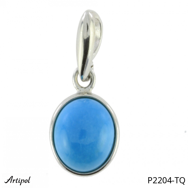 Pendentif P2204-TQ en Turquoise véritable