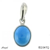 Pendant P2204-TQ with real Turquoise