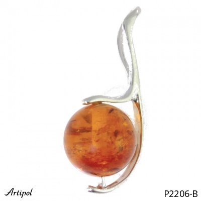 Pendant P2206-B with real Amber
