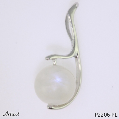 Pendant P2206-PL with real Moonstone