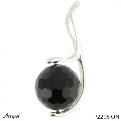 Pendant P2206-ON with real Black Onyx