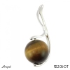 Pendant P2206-OT with real Tiger's eye