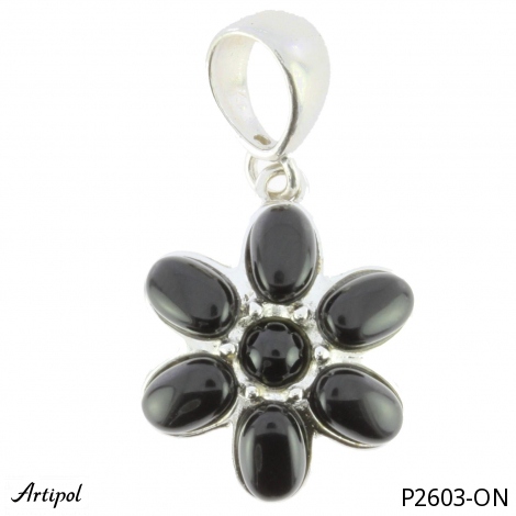 Pendant P2603-ON with real Black onyx